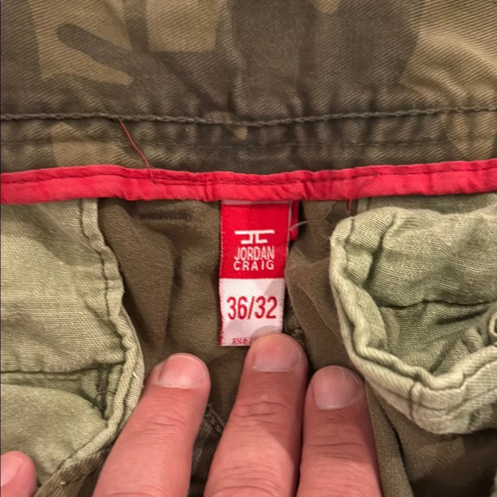 Jordan Craig Olive Green Camo Cargo Pants